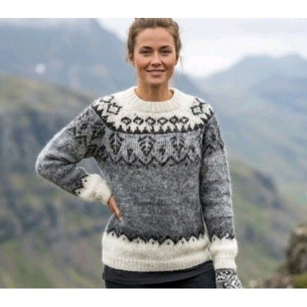 Vintage 100% Alpaca Wool Sweater Size S By Artesanias Incaica Handmade In Bolivi